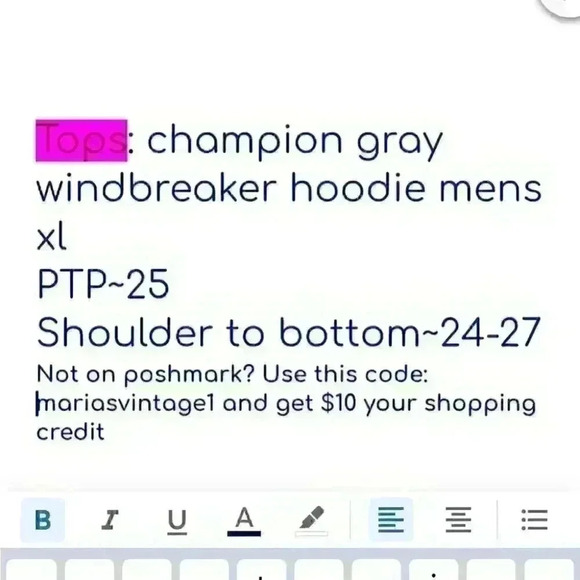 CHAMPION gray windbreaker hoodie Mens XL - Picture 7 of 7